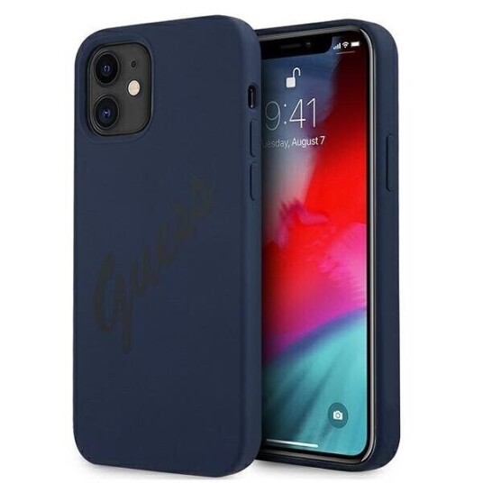 Guess Guhcp12slsvsbl Iphone 12 Mini 5.4" Blue/Blue Hardcase Script Vintage