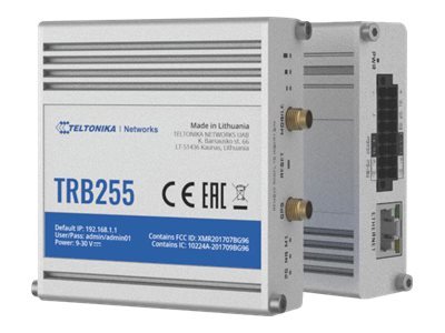 Teltonika TRB255 4G Gateway med 100Mb LAN, RS-232, RS-485 og DC-strøm
