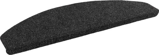  Selvlimende trappematter 15 pcs Svart 80 x 28 x 3,5 cm