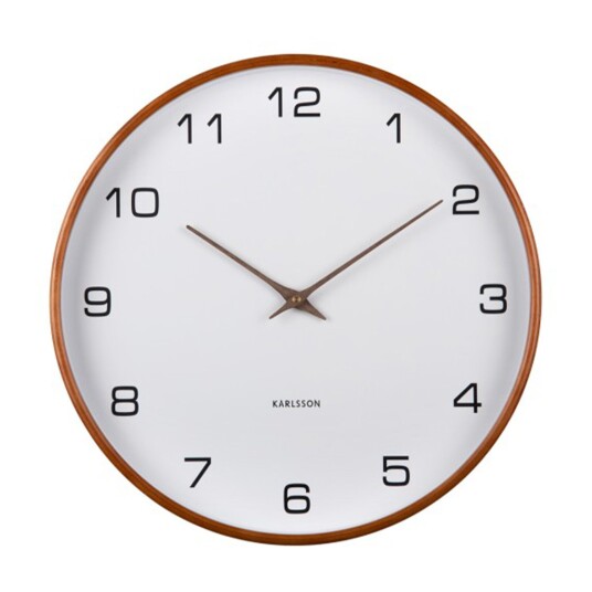Karlsson Acento Veggklokke KA5993WH   Unisex 40 cm Kvarts urverk
