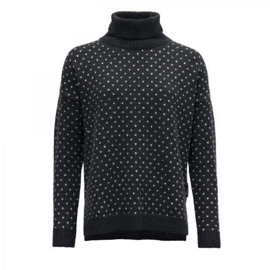 Devold SØRISEN WOOL SWEATER WMN Dame, 284A INK/GREY, M Devold SØRISEN WOOL SWEATER WMN Dame, 284A INK/GREY, M