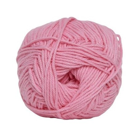 Hjertegarn Cotton nr. 8 Garn 410 Babylyserosa
