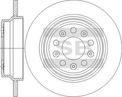 Bremseskive Hi Q SD6104