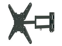 DELTACO ARM-425 - Monteringssett (veggmontering) - for TV - svart - monteringsgrensesnitt: 75 x 75 mm - veggmonterbar DELTACO ARM-425 - Monteringssett (veggmontering) - for TV - svart - monteringsgrensesnitt: 75 x 75 mm - veggmonterbar