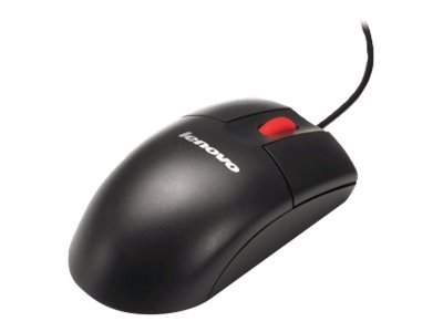 Lenovo - Mus - Optisk - 3 Knapper - Kablet - Usb - Forretningssvart - Asm