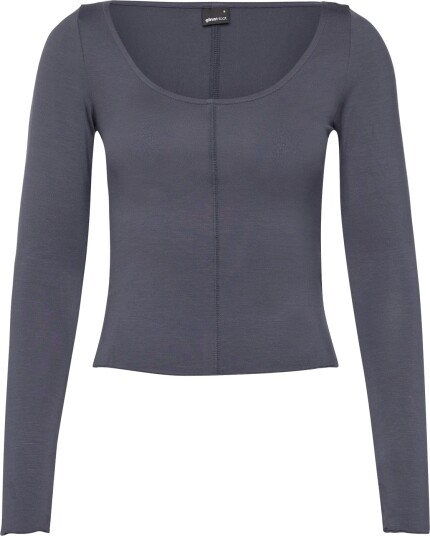 Gina Tricot Soft Layering Yoga Top Grey M