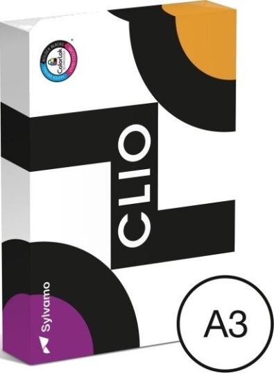Clio Kopipapir, A3, 80 G, 5 X Pakke A 500 Ark