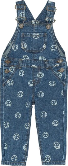 THE NEW SIBLINGS Tnstspero Denim Dungarees MEDIUM BLUE DENIM AOP 104
