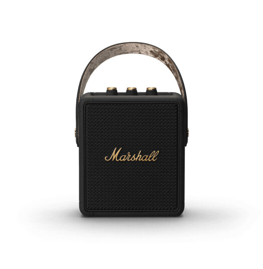Marshall Stockwell II Bluetooth-høyttaler med 20 timers batteri Svart Brass Marshall Stockwell II Bluetooth-høyttaler med 20 timers batteri Svart Brass