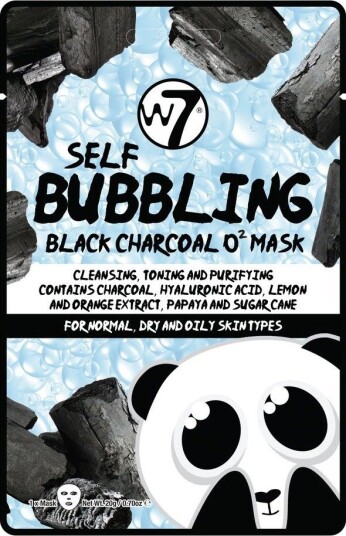 W7 Self-Bubbling Black Charcoal O2 Face