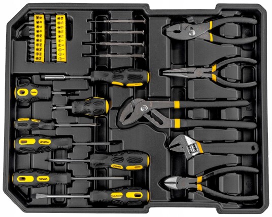  WMC Tools Verktøysett Tralle 186 Deler