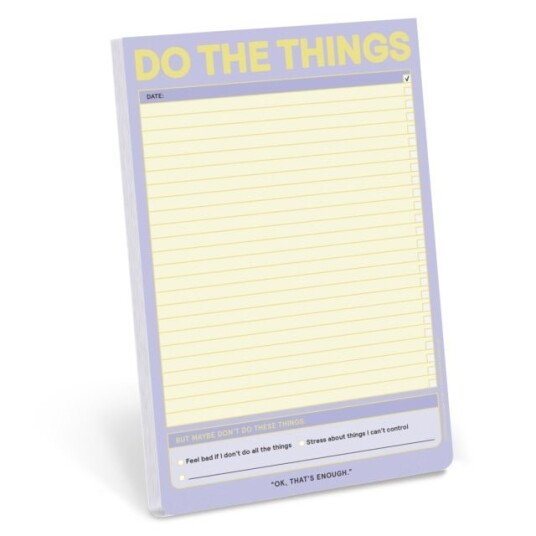 Knock Knock Do the Things Pad Pastel Version