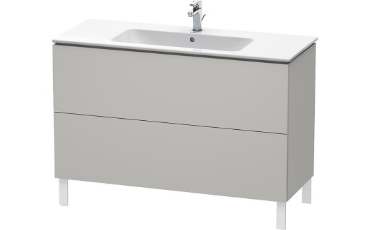 Duravit L-Cube Servantskap m/2 skuffer 1020x704x481 mm Betonggrå Matt