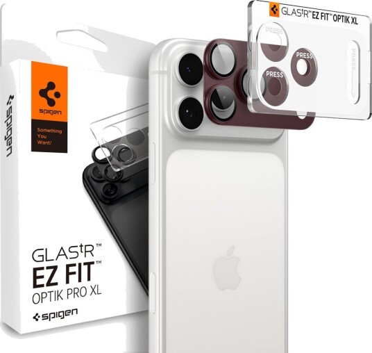 Spigen Optik Pro XL Skjermbeskytter til iPhone 18 Pro - Mørk Kirsebær Spigen Optik Pro XL Skjermbeskytter til iPhone 18 Pro - Mørk Kirsebær