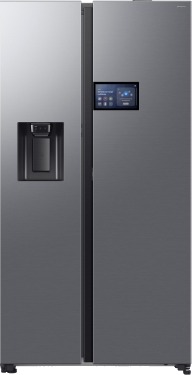 Samsung RS90F64EDTEF Side-by-Side Kombiskap med LCD 178 cm Rustfritt Stål