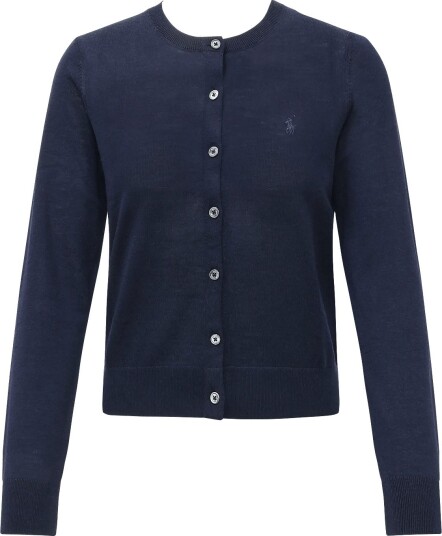 Polo Ralph Lauren Wool Crewneck Cardigan Navy S