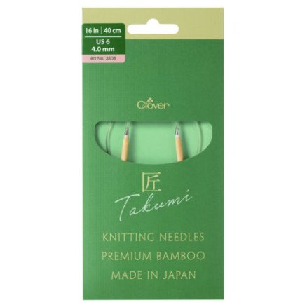 Clover Takumi Pro Rundpinne Bambus med kulelager 40cm 4,0mm