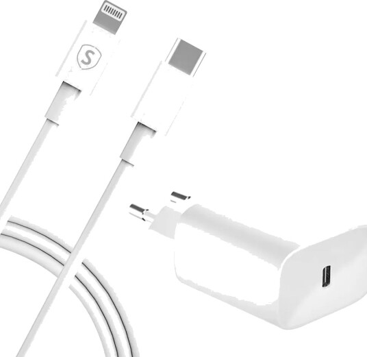 SiGN Hurtiglader for iPad 10,2" 9th gen 2021 Hvit
