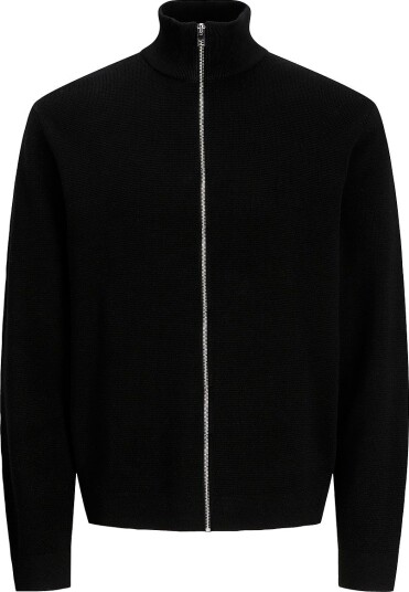 Jack & Jones Kardigan Jprblamilano Stitch High Neck Cardi Svart