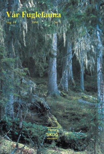 Norsk Ornitologisk Forening Vår Fuglefauna   1991 1 årgang 14