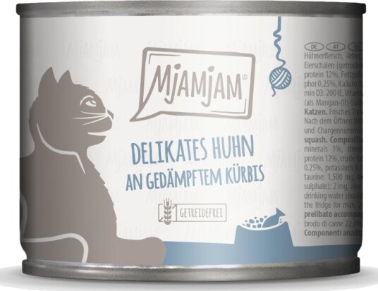 Mjamjam Våtfôr Mør And Og Fjærkre Med Deilige Gulrøtter 6 X 200 G