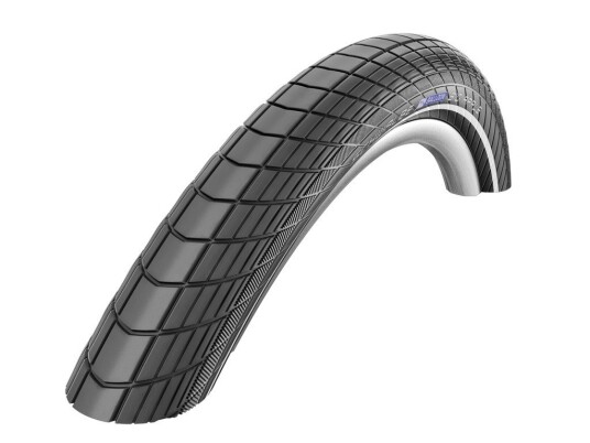 SCHWALBE Big Apple Non folding tire (60-622) Black, Energizer, RaceGuard, PSI max:55 PSI, Yes, Weight:890 g