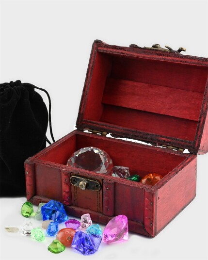 Robetoy Treaure Chest Wooden - Multi/patterned - ONE SIZE Robetoy Treaure Chest Wooden - Multi/patterned - ONE SIZE