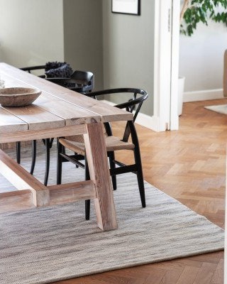 Kilands Stil greige – håndvevd ullteppe