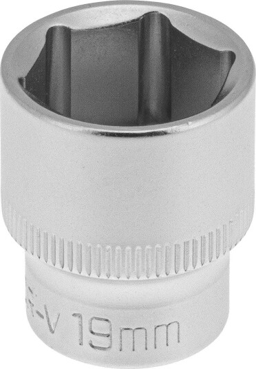 PELA Firkantfeste 562382 Pipe 3/8", 6-Kant, Kort 19 mm