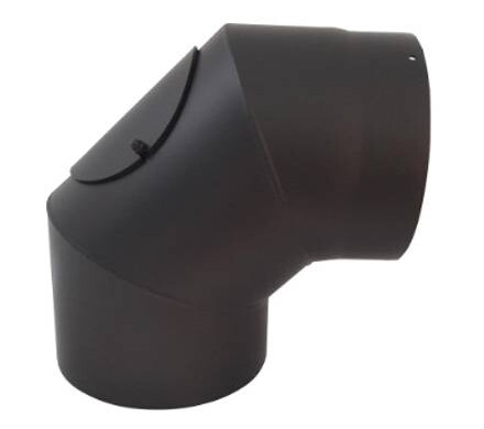 Peisrør Ø200mm 90° M/luke Tredelt Sensotherm Peisrør Ø200mm 90° M/luke Tredelt Sensotherm