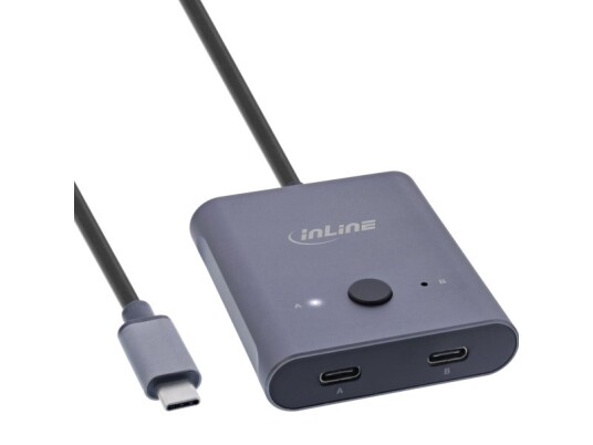 Inline 60603T, 10 Gbit/S, Usb Type-C, Grå, Aluminium, 15 Mm, 66,5 Mm