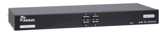 Argus As-9104Ha - Kvm-Svitsj - 4 X Kvm Port(S) - 1 Lokalbruker - Rackmonterbar