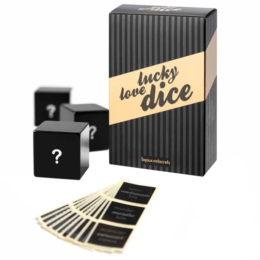 Bijoux Indiscrets Bonbons Lucky Love Terningspill - Svart         - Svart