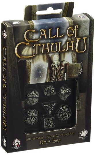 Call of Cthulhu Glow in the Dark 7 Dice Set Terningsett, Call of Cthulhu RPG - Rollespill fra Outland
