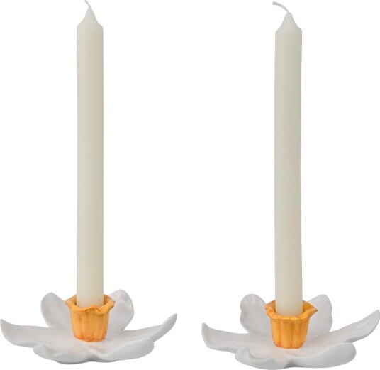 Seasons Spring Collection Lysestake Blomst 2pk Hvit