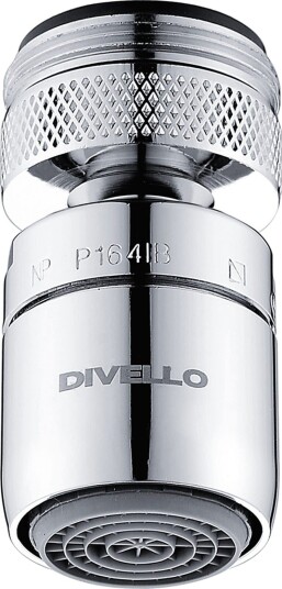 DIVELLO Defend M22+24 Strålesamler med kuleledd, M22x1.0 + M24x1.0 mm, Baderom