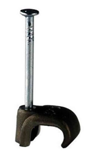 Gelia 050000622 Ledningsholder 3 x 5 mm, oval, 20-pakning Brun
