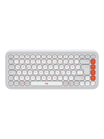 Logitech POP Icon Keys Tastatur Tysk Hvit