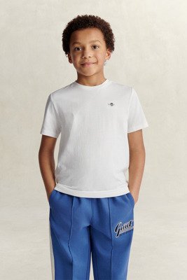 Gant Kids Shield Ss T Shirt White 128 Gant Kids Shield Ss T Shirt White 128