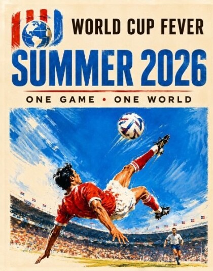 Plakat Verdensmesterskapsfeber 2026