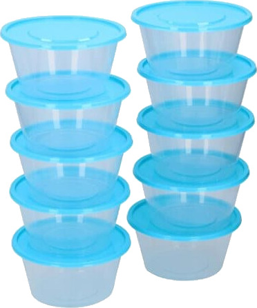 Matbokser 650ml Plast - 10-pakning Matbokser 650ml Plast - 10-pakning