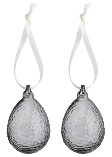 Cooee Design Gry egg påskepynt 2-pk Smoke Cooee Design Gry egg påskepynt 2-pk Smoke
