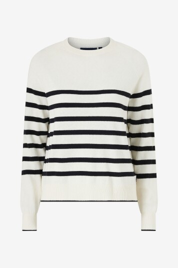 Lexington Genser Cashmere Blend Raglan Sweater Hvit