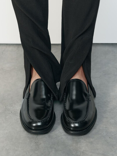 Vagabond Linn Polished Leather Loafers Sort 40