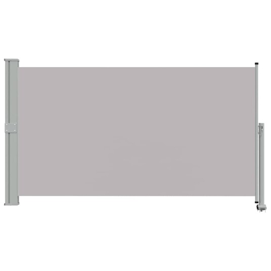 vidaXL Uttrekkbar sidemarkise 140x300 cm grå