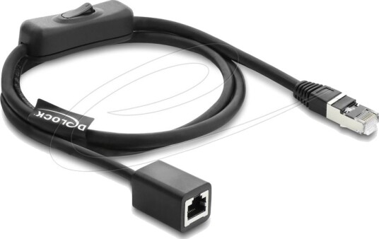 Delock Rj45 Kabel Cat.6 F/Utp Svart 1 M