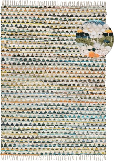 Filleryer Lindby gul/multi Størrelse: 140 x 200 cm Filleryer Lindby gul/multi Størrelse: 140 x 200 cm