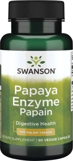 Papain Papaya Enzym Fordøyelse 90 veg kapsler Papain Papaya Enzym Fordøyelse 90 veg kapsler