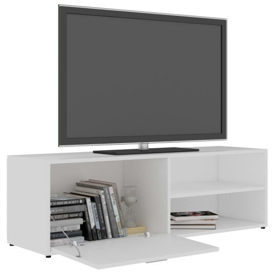 vidaXL TV-benk hvit 120x34x37 cm sponplate