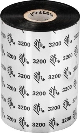 Zebra 3200 Wax/Resin Termisk Fargebånd 110 mm x 450 m Svart 03200BK11045